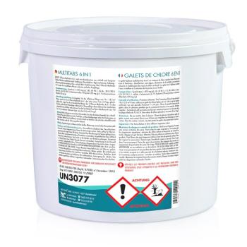 Preview: 5 kg BAYZID® 2-Phasen-Multitabs 200g 6in1 für Pools